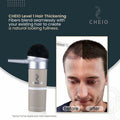 BestBy07/26 Cheio Hair Thickening Fibers 27.5g Level 1 Light Brown Keratin