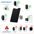 Aothaigro 4W Solar Panel for Arlo Pro 3/4 Ultra/Ultra 2 Floodlight IP65 Cable