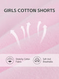 HoeVou Girls Cotton Cartwheel Biker Bermuda Shorts 4 Pack Multi-Color Size 5-6X