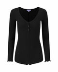 Florence by mills Women's Micro Thermal Romper Black Size X-Small