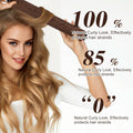 nunflue Heatless Hair Curlers Soft Overnight Set Brown 4Pcs with Silk Scarf