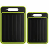 AOWBCGD Cutting Board Double Sided 2 Pcs Large+Small Black Stainless Steel