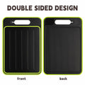 AOWBCGD Cutting Board Double Sided 2 Pcs Large+Small Black Stainless Steel