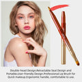 ukiss 4 Pcs Gradient Retractable Lip Brushes Makeup Tool Portable with Cap
