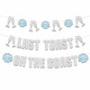 JeVenis Last Toast On The Coast Blue Beach Bachelorette Party Banner