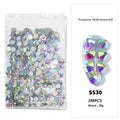 576pcs SS30 6.5mm AB Rhinestones Round Crystals for Nail Art Jewelry Crafts