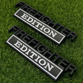 XANAPON Firefighter 3D Metal Fender Badge Car Emblem Chrome Black/White 2PCS