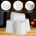 Smygoods Disposable Paper Coffee Cups White 10 OZ 100 Count Hot Beverage