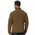 SIZE XL FEWGLEN Men’s Fleece Quarter Zip Pullover Sweatshirt Brown