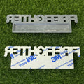 XANAPON Firefighter 3D Metal Fender Badge Car Emblem Chrome Black/White 2PCS