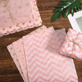 30 Sheets Light Pink Tissue Paper 19.6x13.7in Star Dot Wavy Gift Wrap