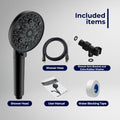 Wavizor Filtered Handheld Shower Head 10 Functions Matte Black High Pressure