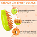Steamy 3-in-1 Steam Pet Grooming Brush Self-Cleaning Hair Removal for Cats OPEN
