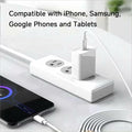 sawdca USB C to USB C Cable 3.3ft 3A 60W Fast Charging White