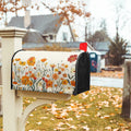 Kcozydecor Autumn Orange Flowers Magnetic Mailbox Cover 25.5x21in Standard