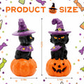 nuvagiki Light Up Black Cat Christmas Decor 8.2in Ceramic Indoor
