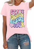 Mental Health Matters Shirt Women Suicide Awareness Tee Light Pink