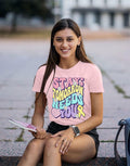 Mental Health Matters Shirt Women Suicide Awareness Tee Light Pink
