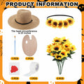 Maiteenly Halloween Couple Costume Set Painting Artist 8 Pcs Yellow Size Adult