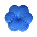 Xuyier Flower Shaped Velvet Throw Pillow 15in Black Floral Modern Decor