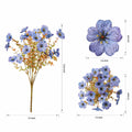 HyeFlora Artificial Fall Flowers Faux Mums with Eucalyptus 12 Bundles Multicolor