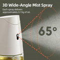 MDZF SWEET HOME Oil Sprayer 2 in 1 Olive Oil Dispenser 500ml White Glass