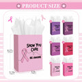Abbylike 36 Pcs Breast Cancer Awareness Gift Bags Pink Ribbon Pink Color