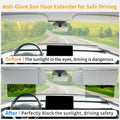 Uxcer Polarized Sun Visor Extender UV400 PC Lens Gray Sunshade Blocker