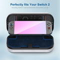 STARTRC GAMES Switch 2 Carrying Case Large Capacity PU Hard Travel Bag White