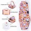Faygarsle Halloween Dog Collar Pink Cotton Pumpkin Pattern Size S