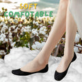 Soxbang 3 Pack No Show Socks Ball-of-Foot Cushion Ultra Low Cut Black Size 5-7.5