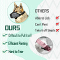 Mkerycww Dog Muzzle Air Mesh Breathable Soft Basket Adjustable Strap Grey XXL