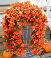 HyeFlora Bougainvillea Artificial Hanging Flowers 2pcs Orange UV Resistant