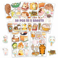 BIGZORO 50 PCS Music Rock Band Stickers Pack Vinyl Waterproof Multi-color