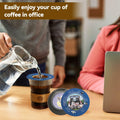 WCOINCIDENCY Coffee Filter Pour Over Maker with Lid Portable 30 Packs Wood Pulp