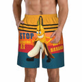 Fzryhaika Men's Quick Dry Cartoon Swim Trunks A-3 Size Medium