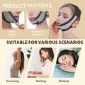 ROWMATE Graphene V-Line Mask Jaw Exerciser Chin Strap Black Size M