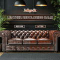 [Like New] Jallgedk Leather Recoloring Balm Leather Repair Kit Furniture Brown