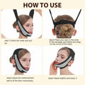 ROWMATE Graphene V-Line Mask Jaw Exerciser Chin Strap Black Size M