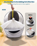 KONE Cat Litter Bags Robot 3/4 Drawstring 2 mil Thick 57 Count 5-9 Gal