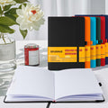 XRUNMIX Lined Journal Notebook 5.7x8in 160 Pages 100 GSM Black 1 Pack