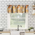 JanJCurt Retro 70s Floral Valance Hippie Flower Power Polyester 54x18in