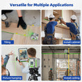 Huepar Pro Rechargeable Green Cross Line Laser Level 360° Magnetic Bracket