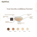 Nippiebye Silicone Reusable Adhesive No Show Nipple Covers Coco Size 8cm