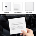 Yourkar 4PCS Car Registration Insurance Holder Organizer Magic Tape White Big