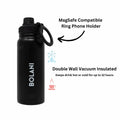 BOLANI MagSafe Water Bottle Stainless Steel 24oz White Insulated Leak Proof