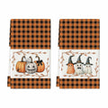 Artoid Mode Halloween Kitchen Towels 18x26 Inch Orange Black Set of 2