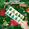 MeoIsDaBest 105 PCS Christmas Tree Temporary Tattoos Multi Color Party Favors