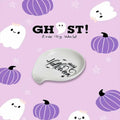 LXX1 Halloween Ceramic Spoon Rest Coffee Bar Holder White Mini Porcelain