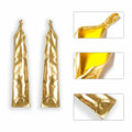 GFLPO Fashion Fingerless Metallic Satin Long Elastic Gloves Gold Elbow Length